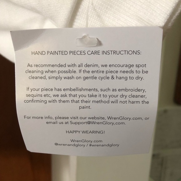 Wren + Glory White Naughty Hand Painted Sweatshirt NWT Christmas One Size - Picture 6 of 7